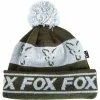 BEANIE MAN FOX GREEN & SILVER LINED BOBBLE -Hot Sale Fox Store beanie man fox green silver lined bobble z 1849 184983