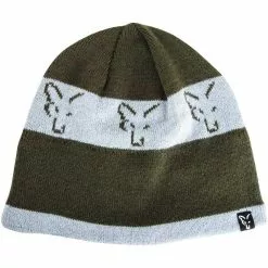 BEANIE MAN FOX GREEN & SILVER BEANIE