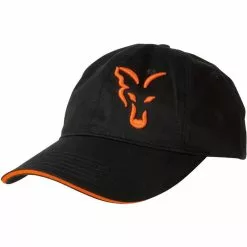 CAP FOX BLACK & ORANGE BASEBALL CAP