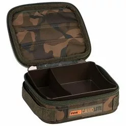 CASE WITH ACCESSORIES FOX CAMOLITE COMPACT RIGID LEAD & BITS BAG