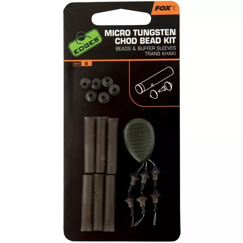KIT FOX MICRO TUNGSTEN CHOD BEAD KIT - PACK OF 5 3 KIT FOX MICRO TUNGSTEN CHOD BEAD KIT - PACK OF 5