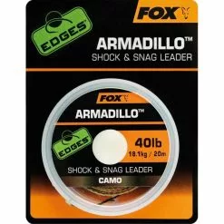 RIG BRAID FOX EDGES ARMADILLO CAMO SHOCK & SNAG LEADER 3CM
