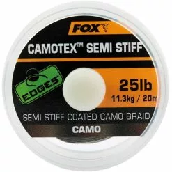 RIG BRAID GAINEE FOX EDGES CAMOTEX SEMI STIFF CAMO 3CM