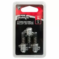 SEALED TËTE FOX RAGE THREE PACK CORKSCREW JIG HEADS - PACK OF 3 -Hot Sale Fox Store sealed tete fox rage three pack corkscrew jig heads of 3 z 2316 231643 3