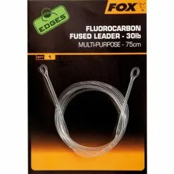 SHOCK LEADER FOX EDGES FLUOROCARBON FUSED LEADERS - PACK OF 5