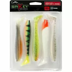 SOFT LURE KIT FOX RAGE SPIKEY SHADS MIXED - 6CM