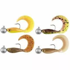 SOFT LURES KIT FOX RAGE ULTRA UV MICRO GRUB TAIL LOADED LURE PACK