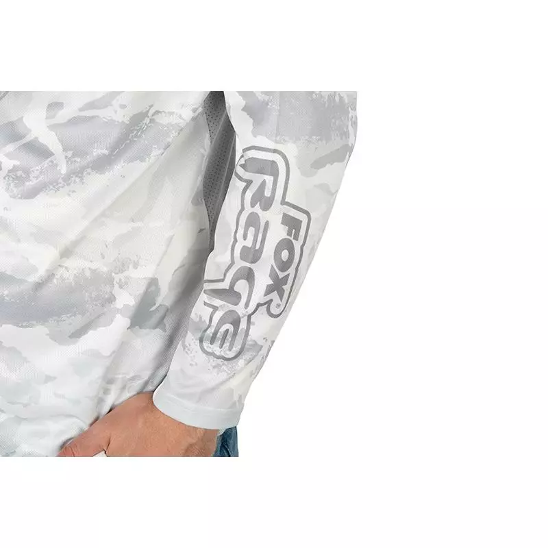 SWEAT HOMME FOX RAGE UV PERFORMANCE HOODED TOP - BLANC 12 SWEAT HOMME FOX RAGE UV PERFORMANCE HOODED TOP - BLANC - Image 10