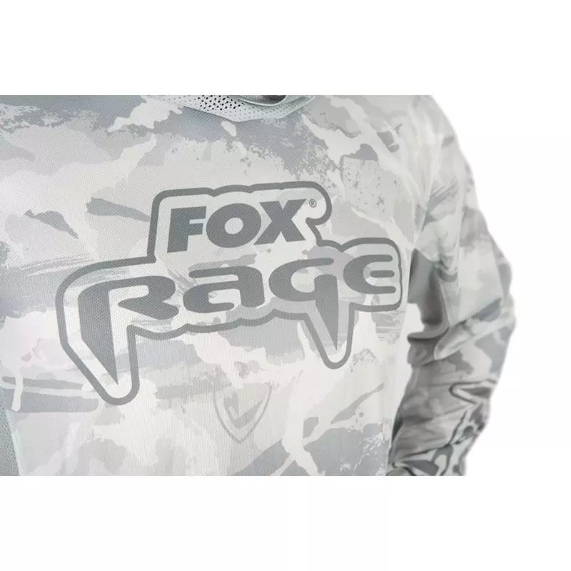 SWEAT HOMME FOX RAGE UV PERFORMANCE HOODED TOP - BLANC 15 SWEAT HOMME FOX RAGE UV PERFORMANCE HOODED TOP - BLANC - Image 13