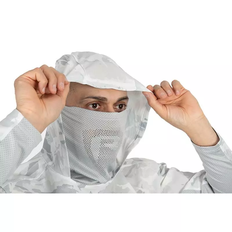 SWEAT HOMME FOX RAGE UV PERFORMANCE HOODED TOP - BLANC 7 SWEAT HOMME FOX RAGE UV PERFORMANCE HOODED TOP - BLANC - Image 5