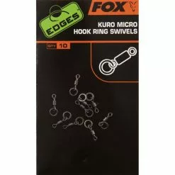 SWIVEL FOX KURO MICRO HOOK RING SWIVELS