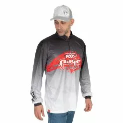 TEE SHIRT MANCHES LONGUES HOMME FOX RAGE PERFORMANCE TEAM TOP - NOIR/BLANC